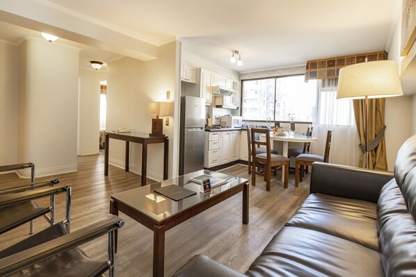 Superior Apartment, 2 Bedrooms | Living area