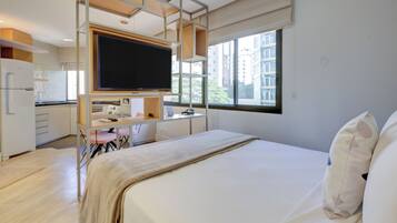 1 habitación, ropa de cama hipoalergénica y minibar