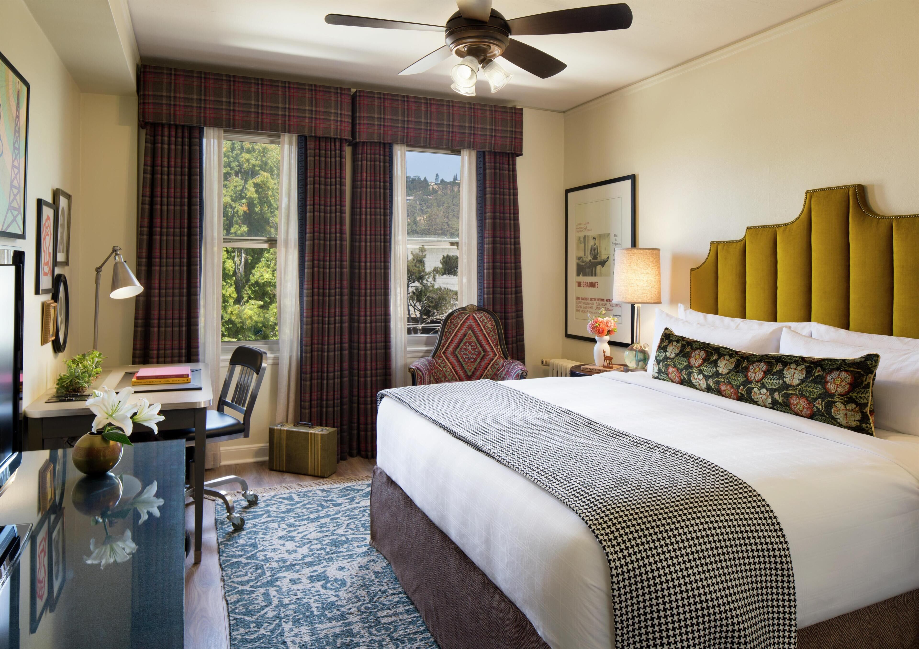 Egyptian cotton sheets, premium bedding, pillow-top beds, in-room safe