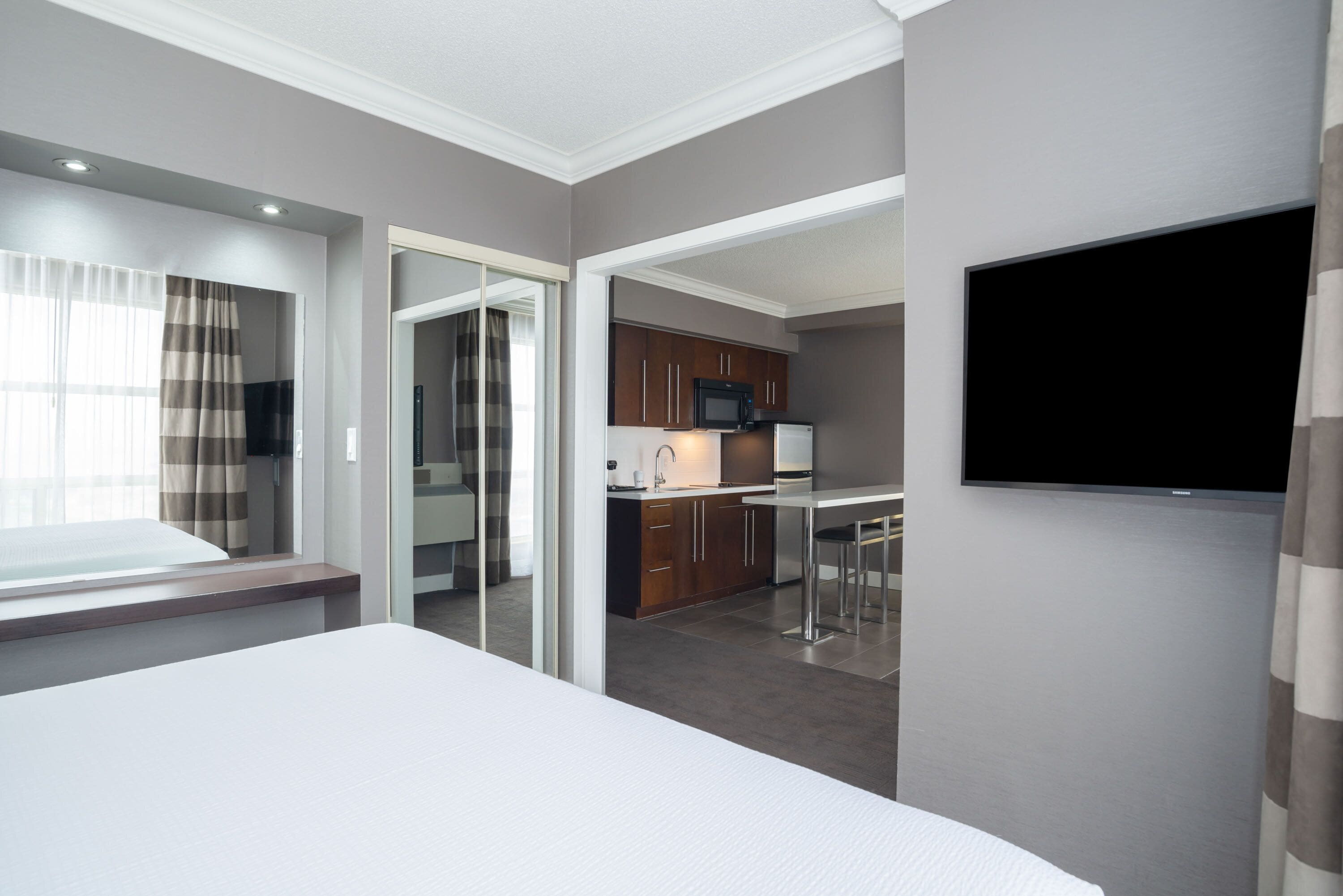 standard suite, 1 king bed with sofa bed, kitchen | 1 bedroom, premium bedding, pillow-top beds, in-room safe