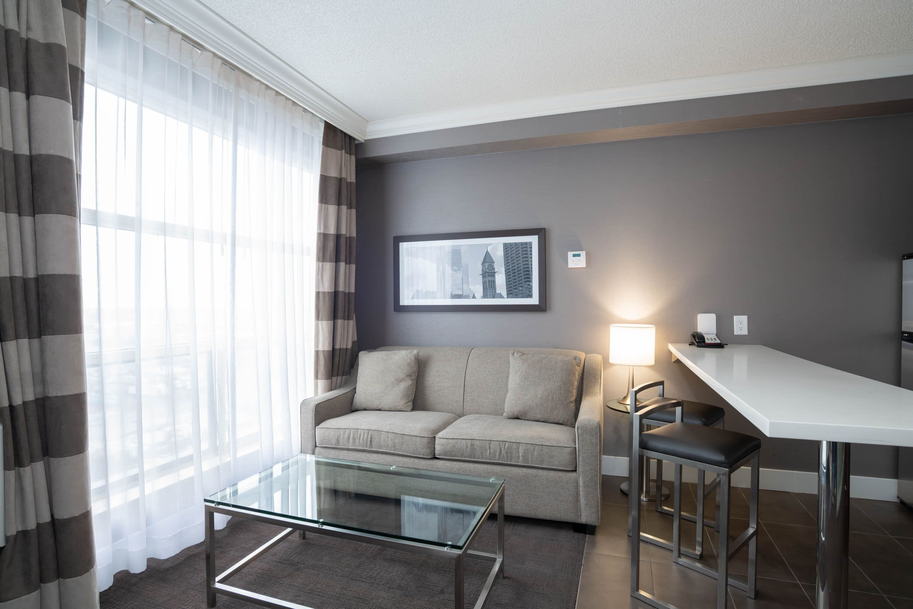 standard suite, 1 queen bed with sofa bed, kitchen | 1 bedroom, premium bedding, pillow-top beds, in-room safe