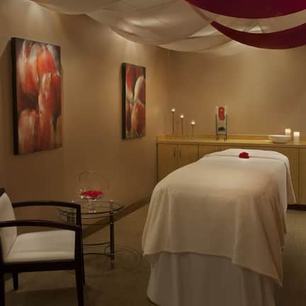 Couples treatment rooms, hot tub, body treatments, hot stone massages