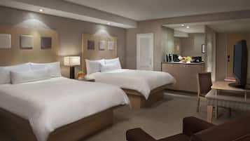 Premium bedding, pillowtop beds, minibar, in-room safe