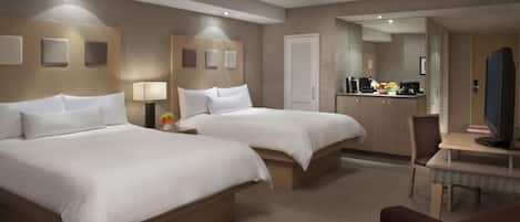 Premium bedding, minibar, in-room safe, desk