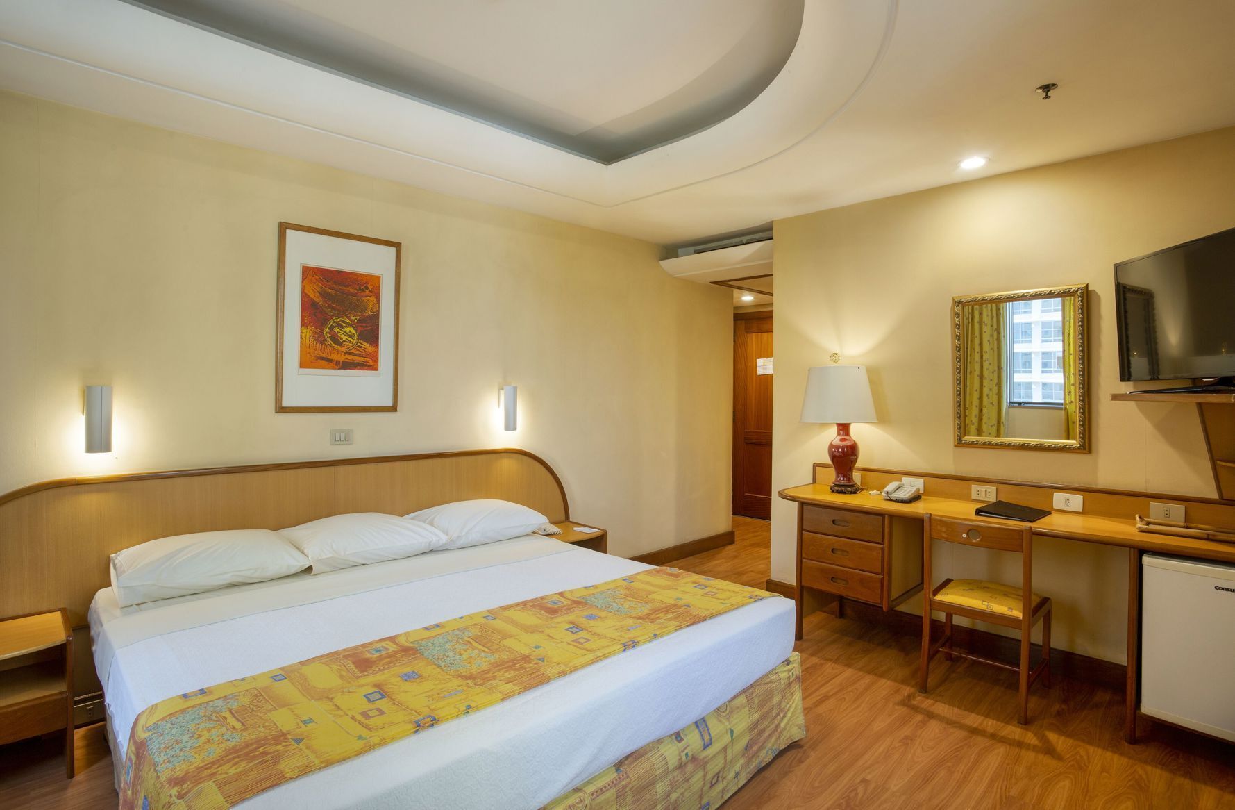 Minibar, in-room safe, desk, blackout curtains