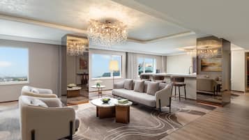 Premium bedding, down duvets, minibar, in-room safe