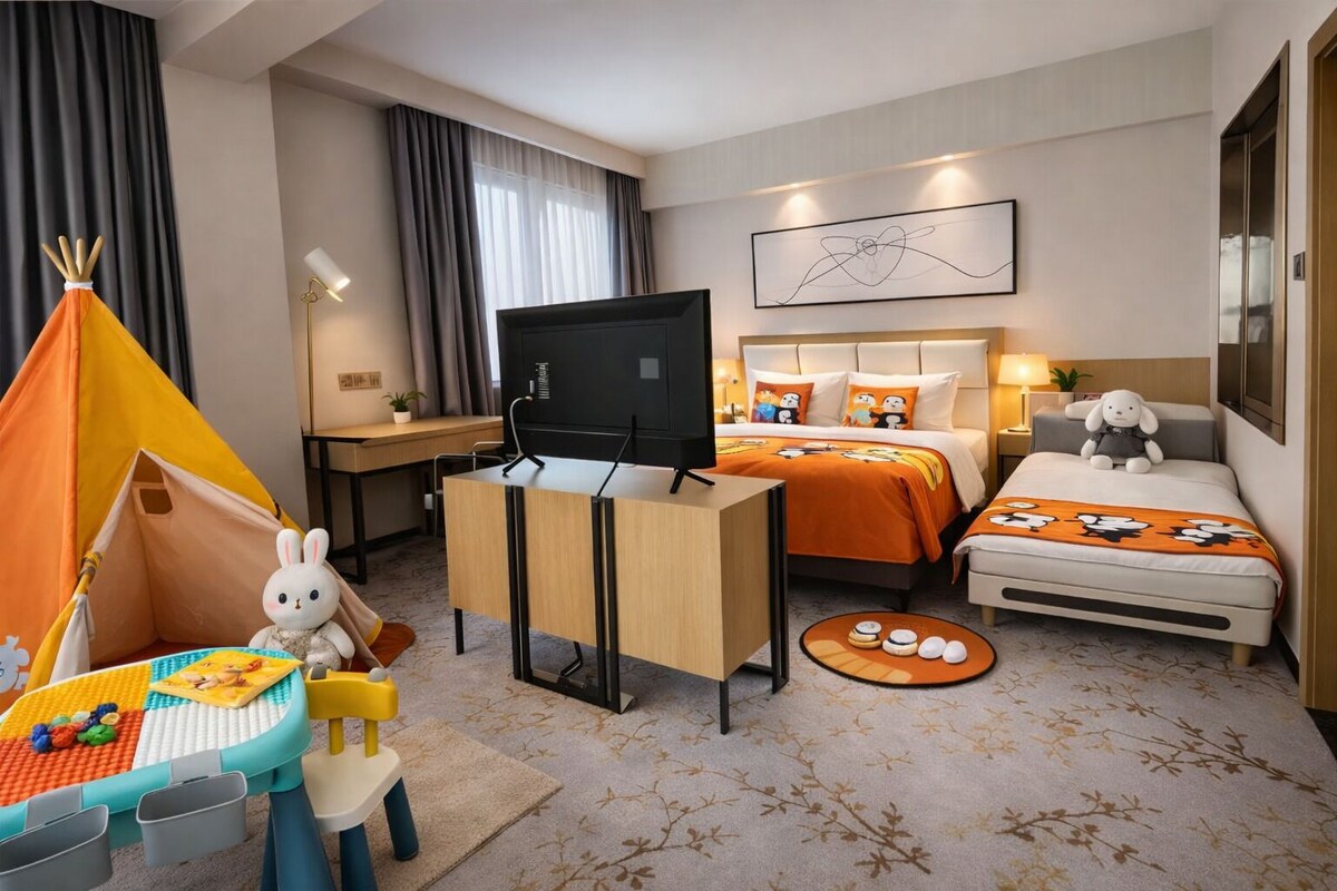 Familien-Dreibettzimmer, Stadtblick
