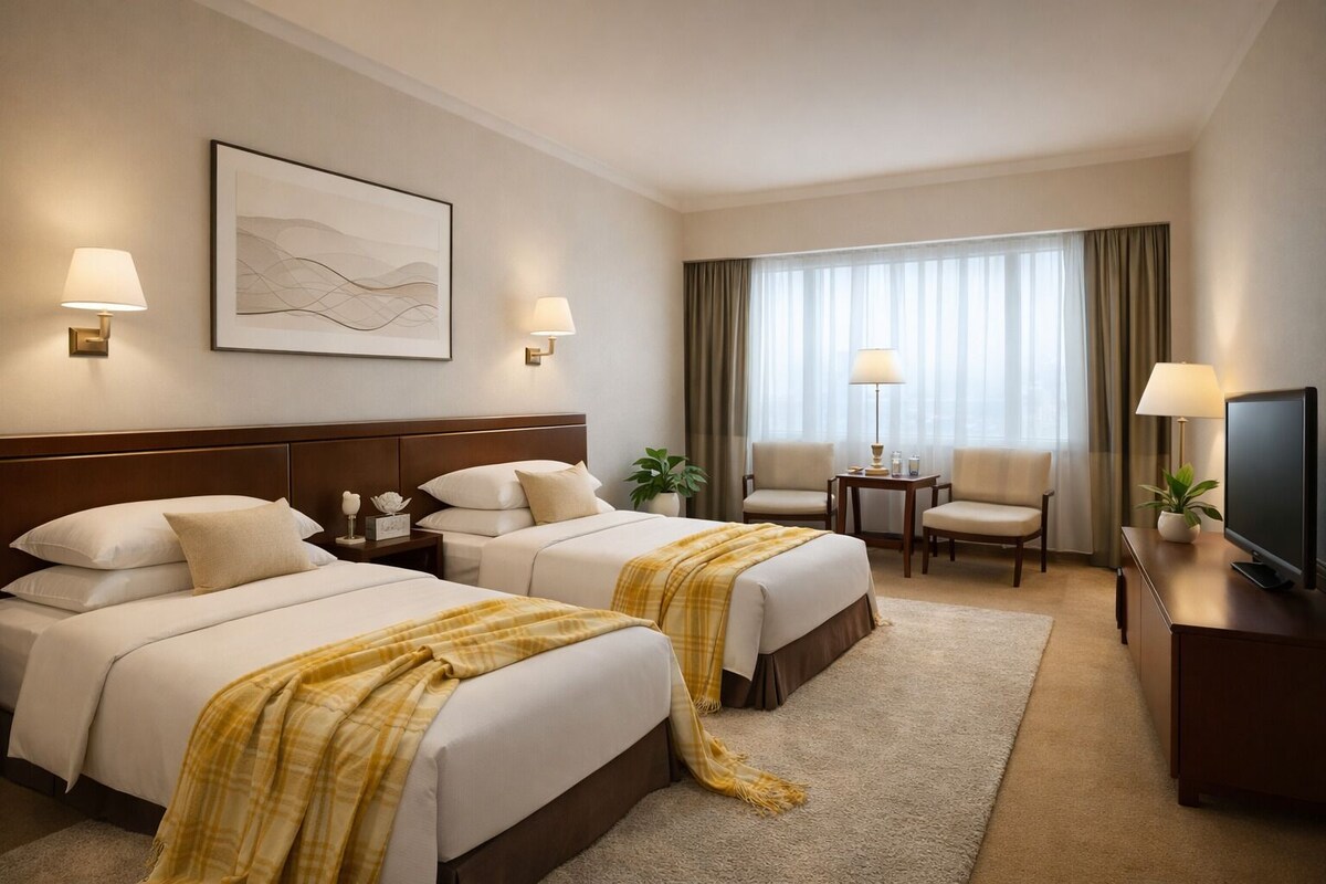 Club Twin Room | Premium bedding, minibar, in-room safe, desk
