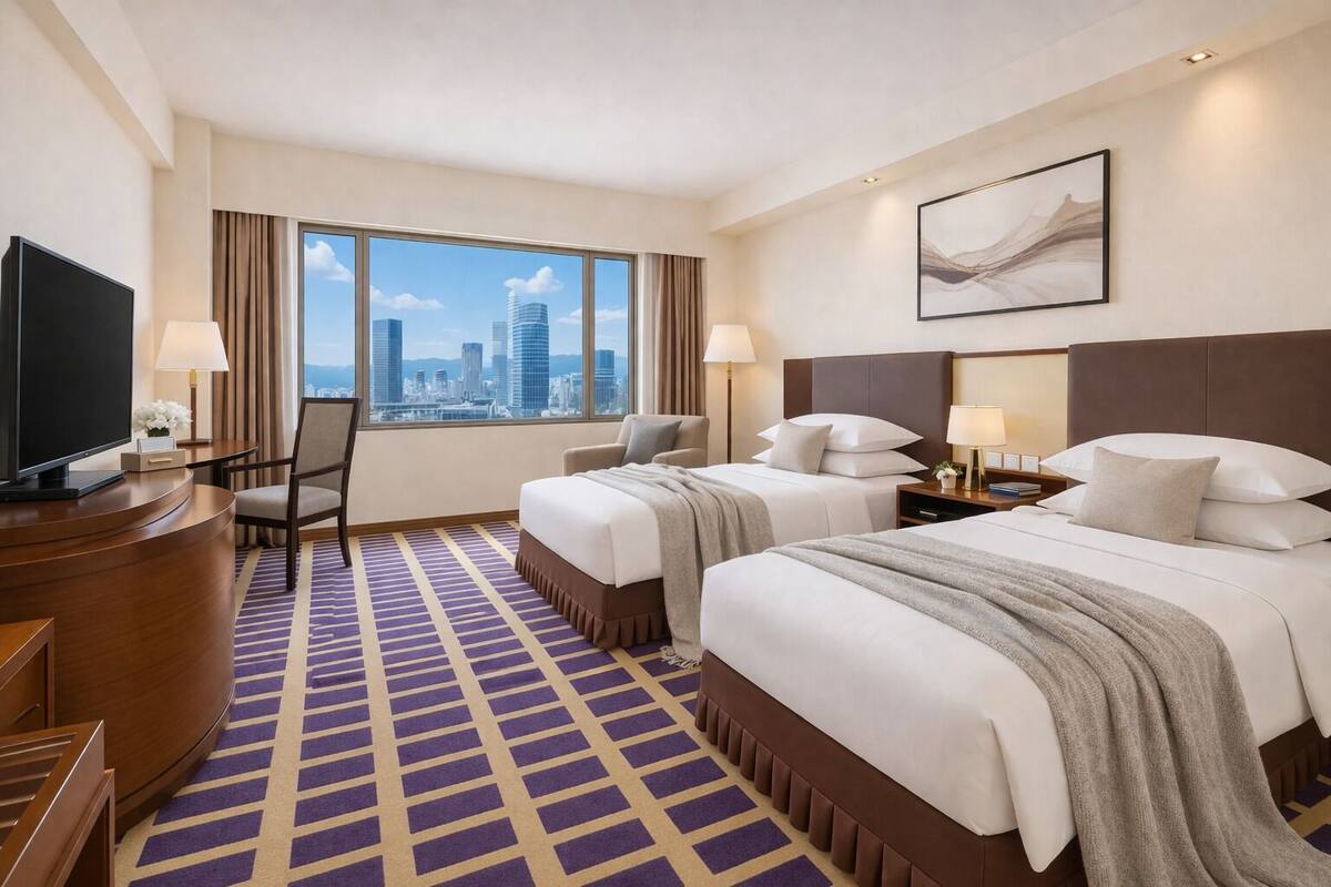 Business Twin Room | Premium bedding, minibar, in-room safe, desk
