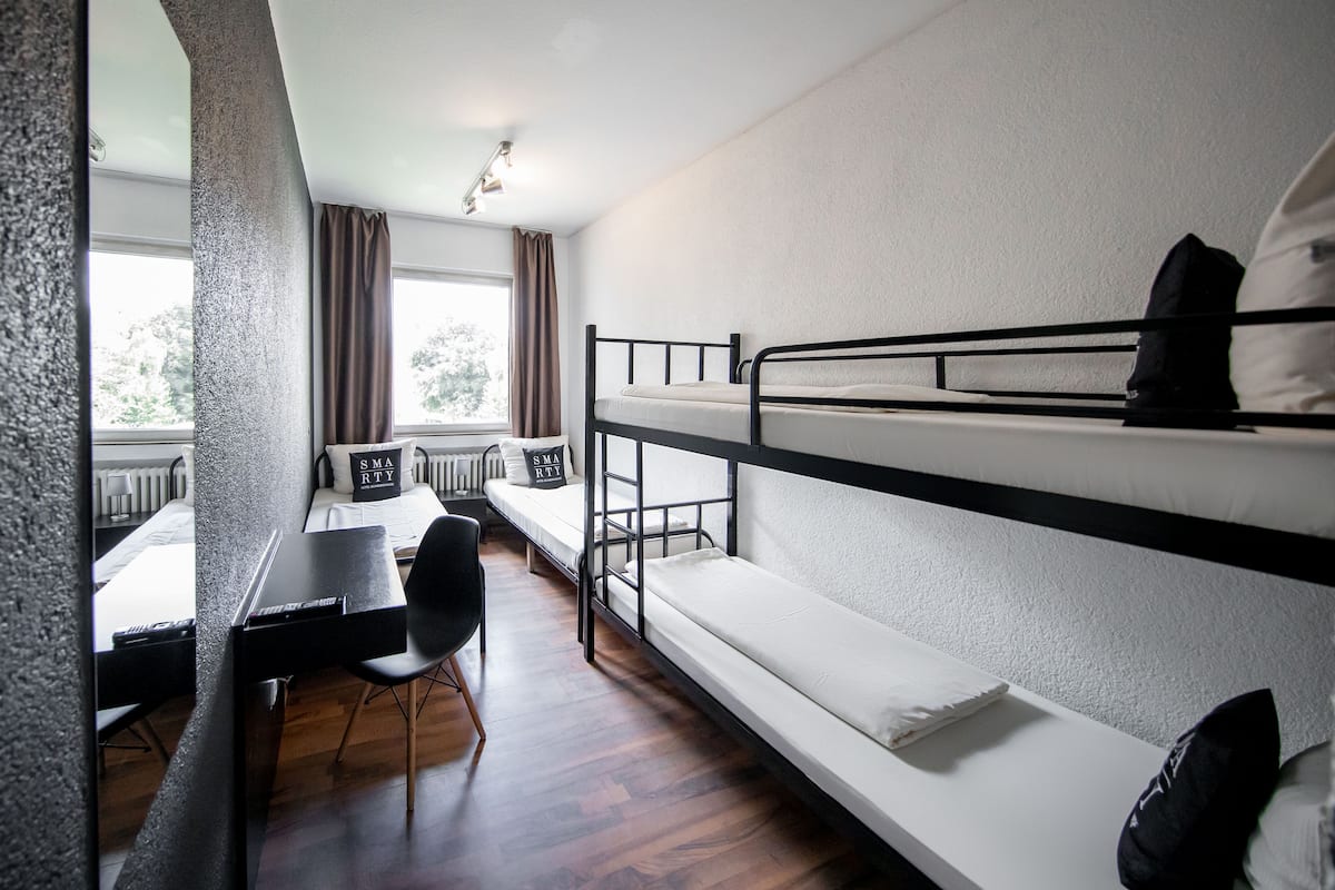 Desk, iron/ironing board (on request), WiFi (free)