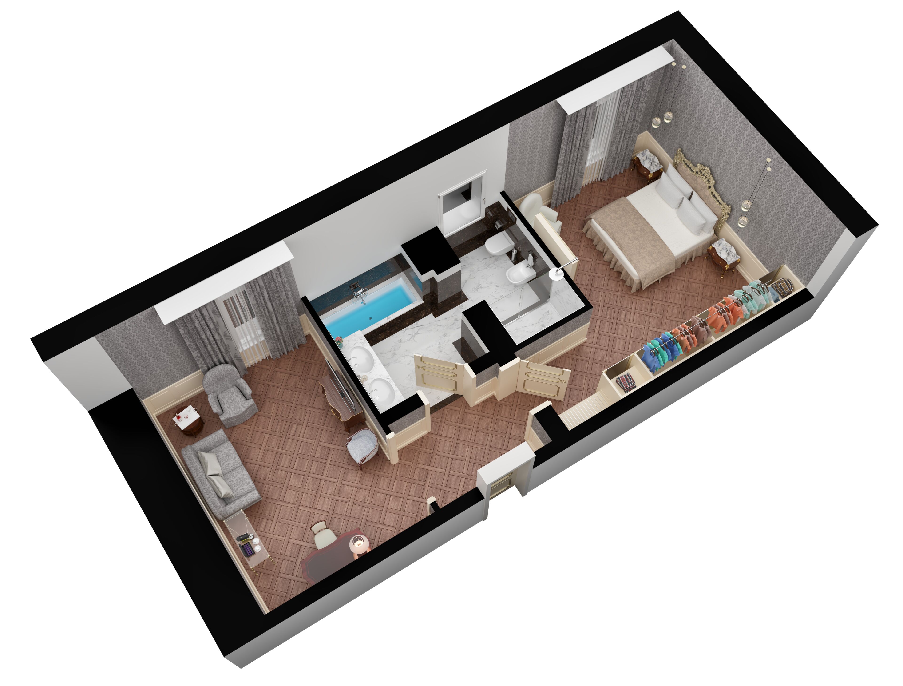 1 bedroom, premium bedding, minibar, in-room safe