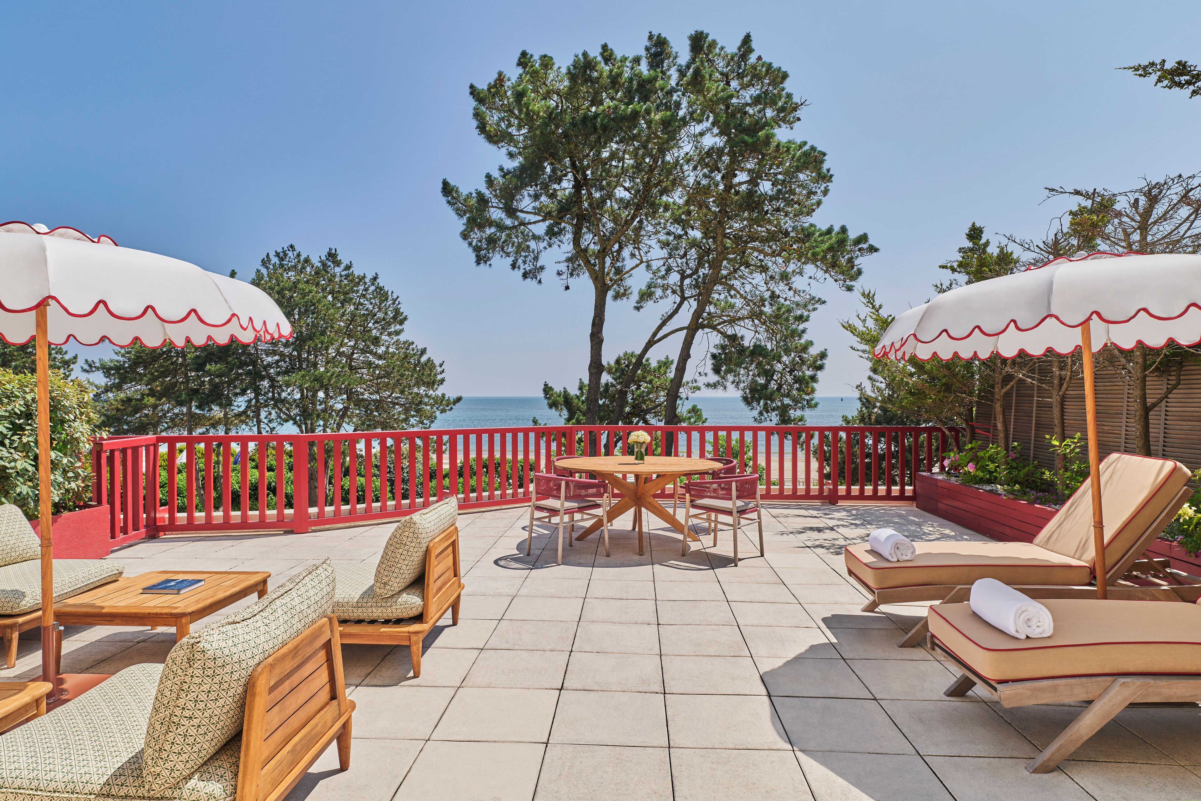 Suite - 1 dobbeltseng - terrasse - havudsigt | Terrasse/gårdhave