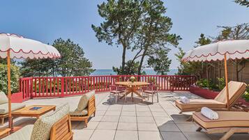 套房, 1 张双人床, 露台, 海景 | 露台