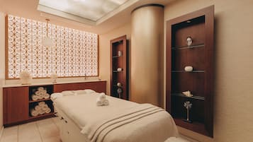 Sauna seca, sauna a vapor, tratamentos corporais, bandagem corporal