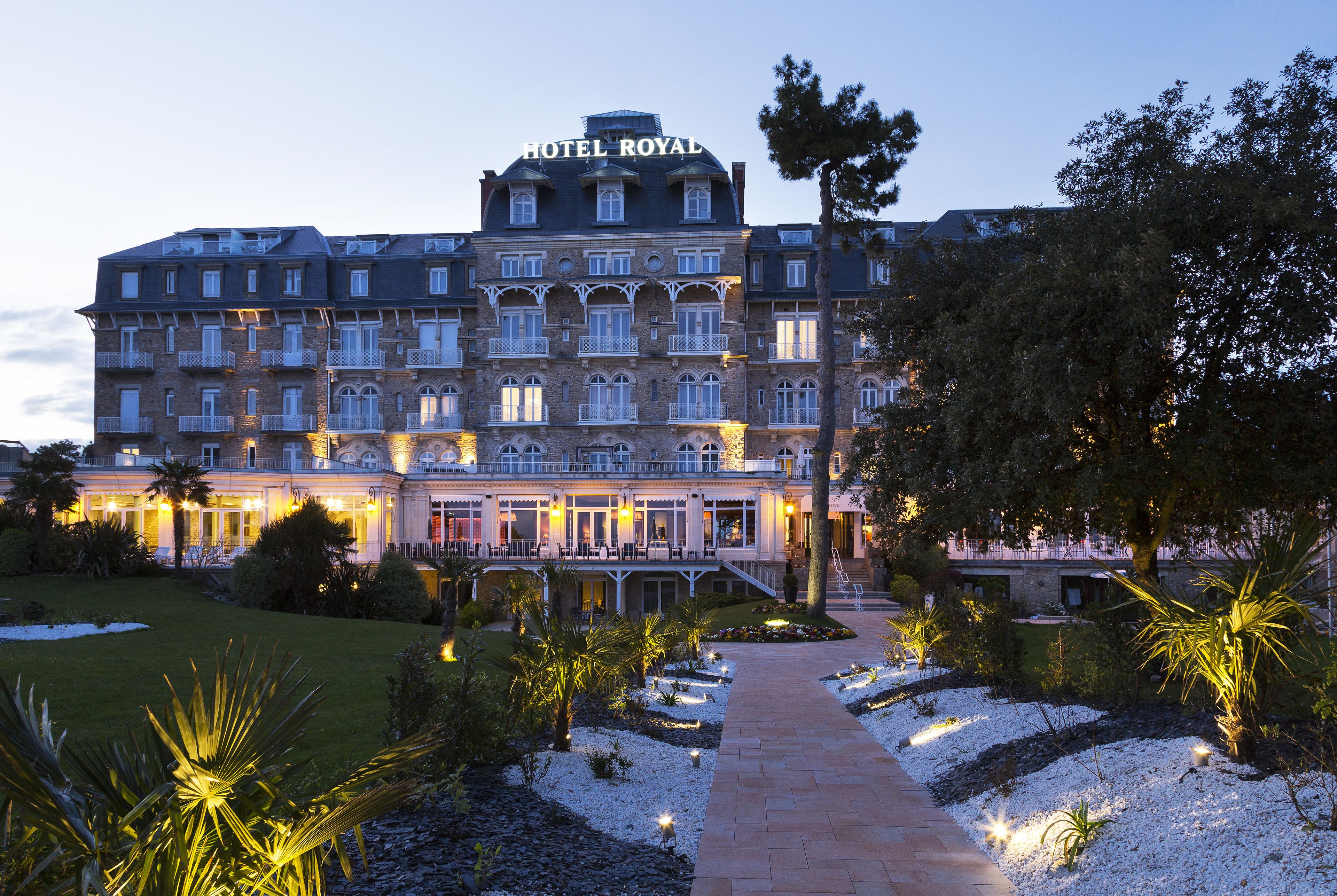 front of property – evening/night