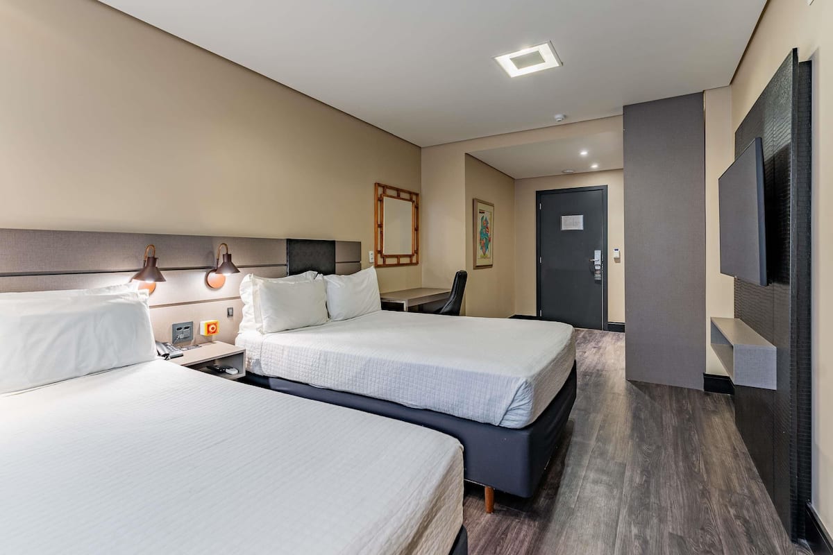 Hypo-allergenic bedding, pillowtop beds, minibar, in-room safe