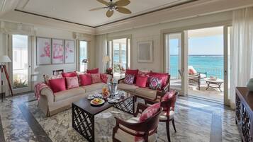 55-inch LED TV with satellite channels, TV, iPad