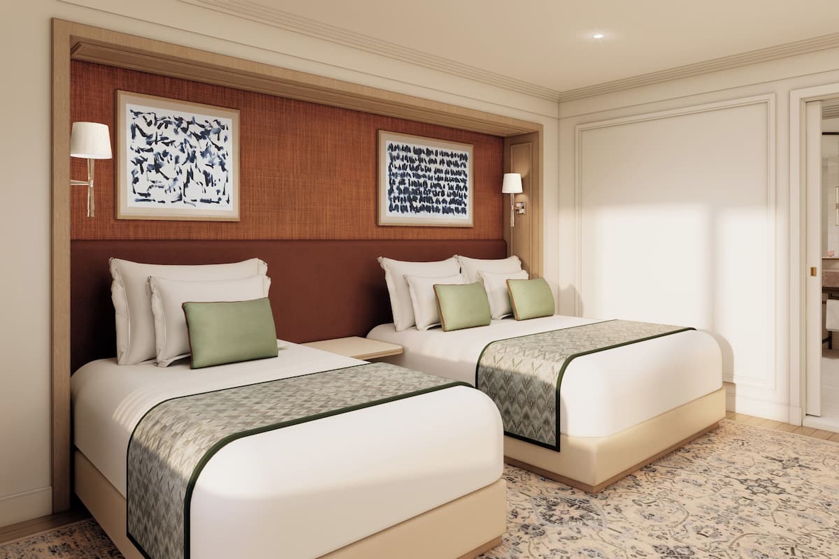 Main Tower Superior Suite Family Twin (Club Lounge Access Included) | Roupas de cama de algodão egípcio, roupas de cama premium