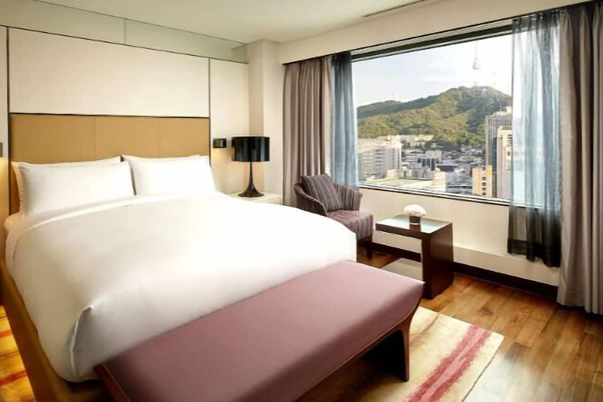 Deluxe Suite Double Room | Lakens van Egyptisch katoen, luxe beddengoed, donzen dekbedden