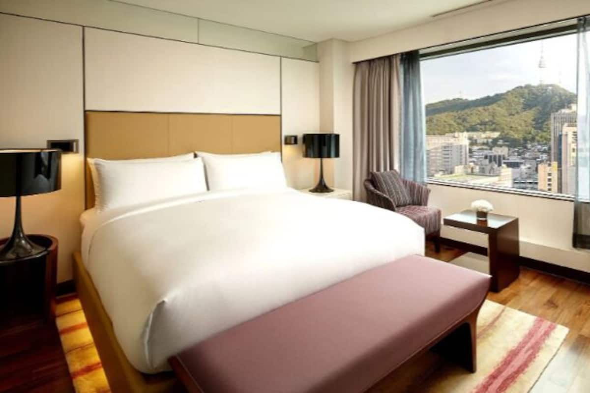 Deluxe Suite Double Room | Bettwäsche aus ägyptischer Baumwolle, hochwertige Bettwaren
