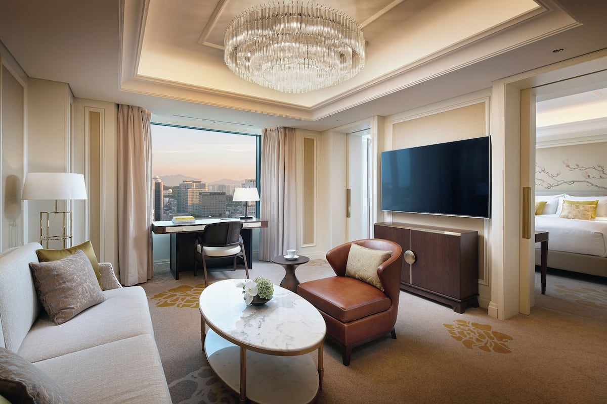Executive Deluxe Suite Double Room - La Cime Lounge Access Included | Bettwäsche aus ägyptischer Baumwolle, hochwertige Bettwaren