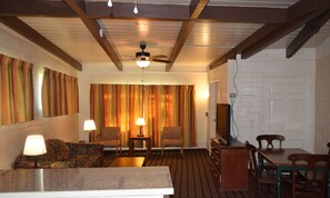 Classic Apartment, 1 Queen Bed with Sofa bed, Patio, Mountain View | 1 bedroom, desk, iron/ironing board, free WiFi