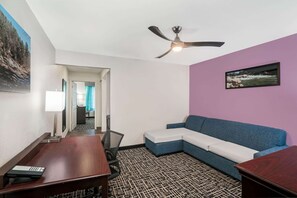Deluxe Suite, 1 Bedroom, Non Smoking | Premium bedding, desk, laptop workspace, blackout drapes
