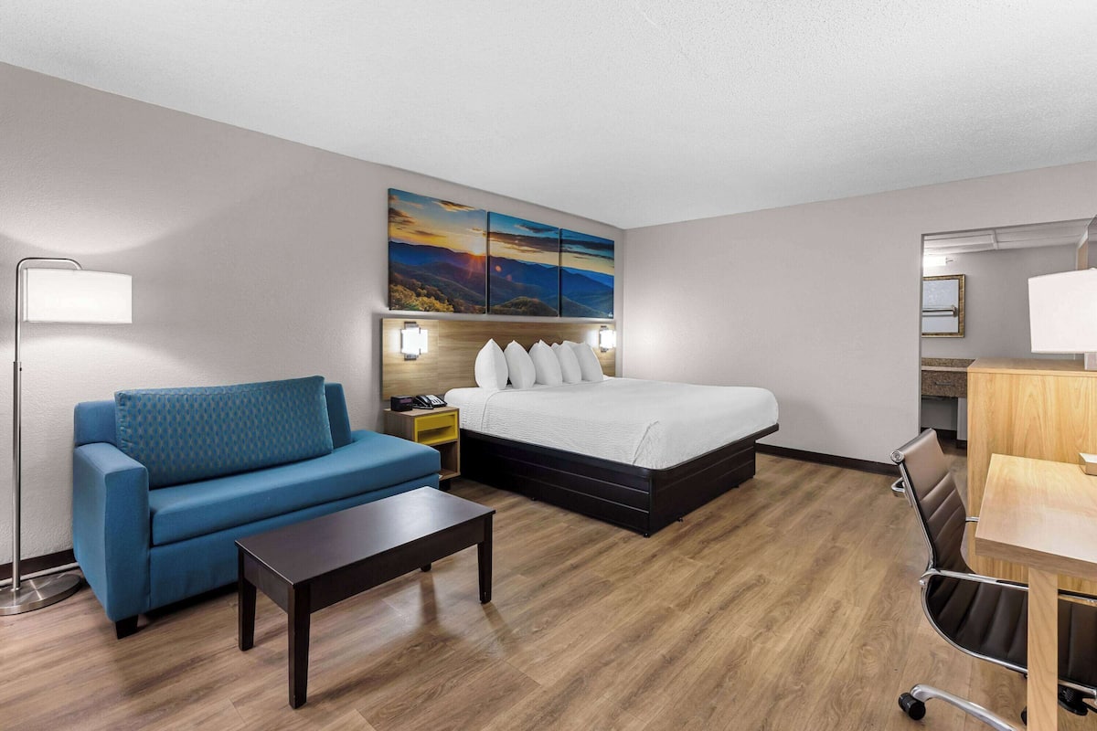 Room, 1 King Bed with Sofa bed, Accessible, Non Smoking | Blackout drapes, iron/ironing board, free cribs/infant beds