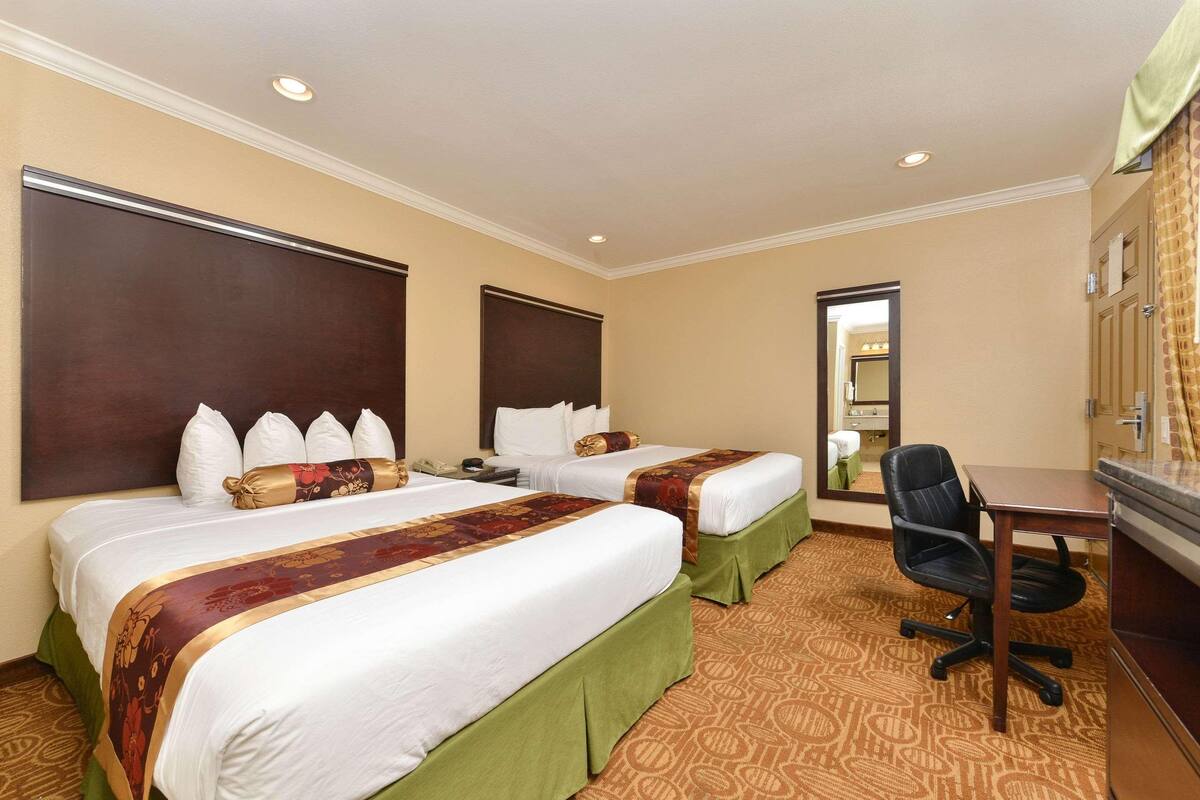 In-room safe, desk, blackout curtains, iron/ironing board