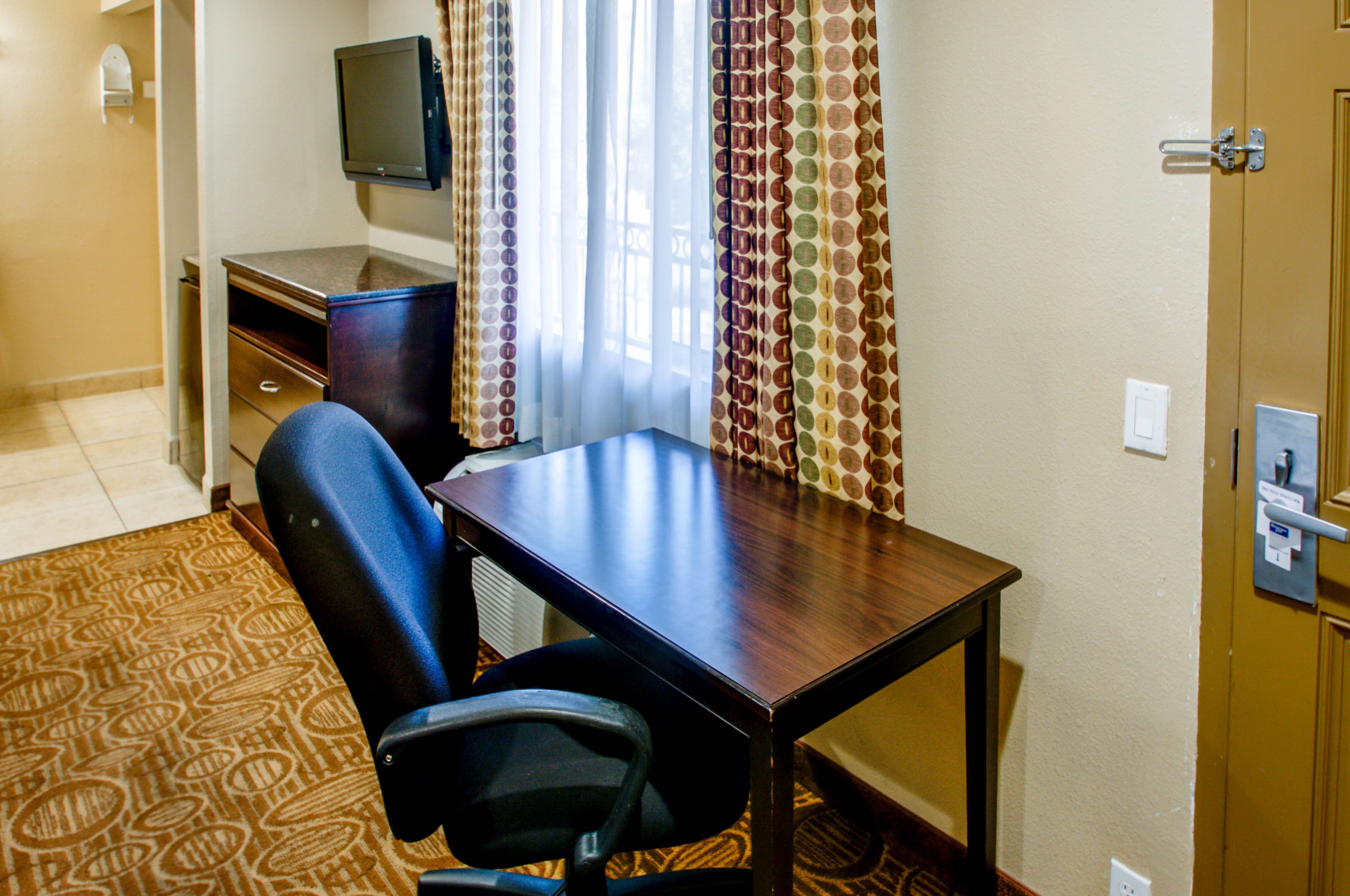 In-room safe, desk, blackout drapes, iron/ironing board