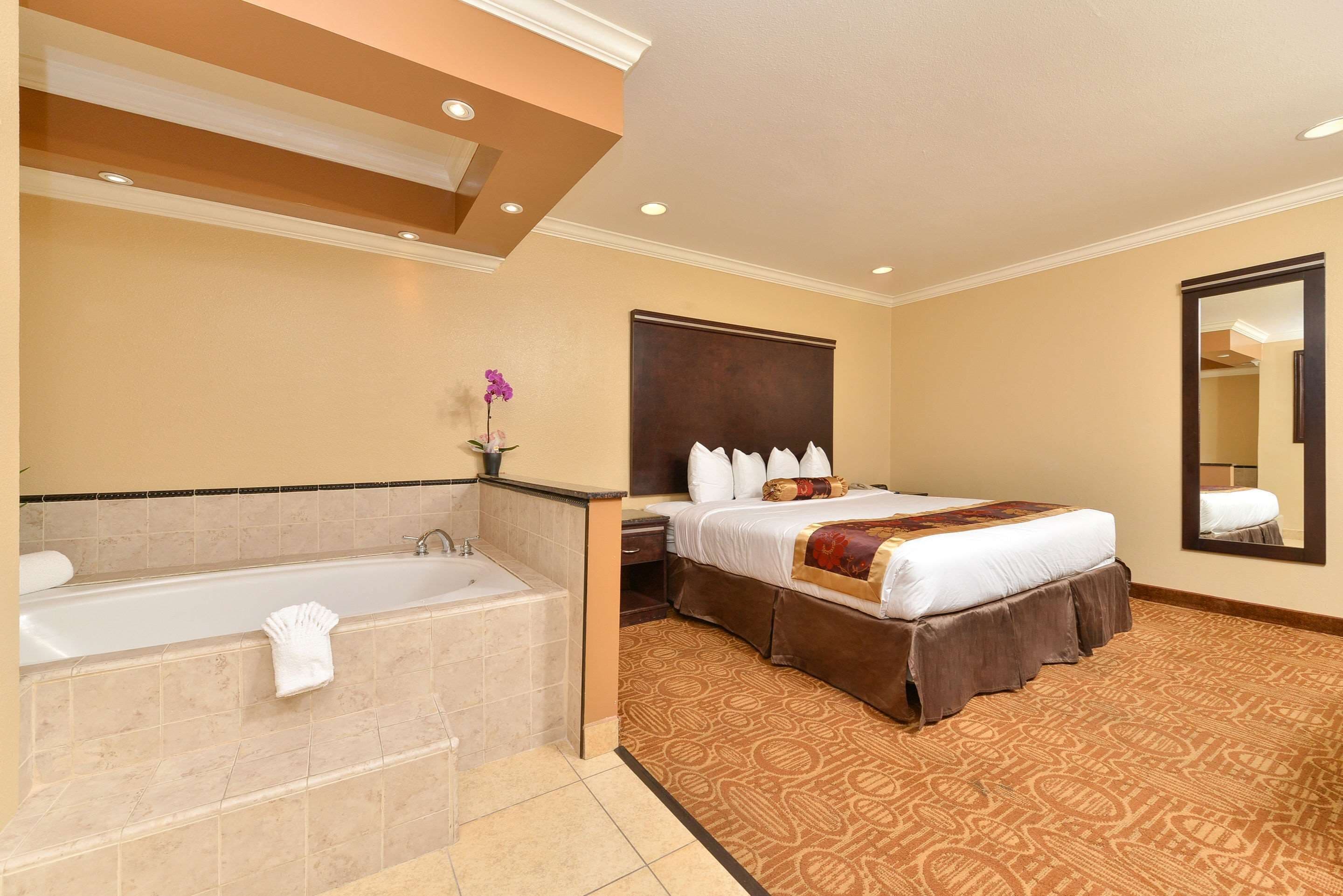 In-room safe, desk, blackout curtains, iron/ironing board