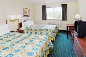 Room, 2 Queen Beds, Non Smoking | Individually decorated, desk, laptop workspace, blackout drapes
