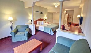 Suite, 1 King Bed, Jetted Tub | In-room safe, desk, iron/ironing board, cribs/infant beds