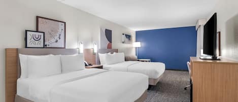Down comforters, Select Comfort beds, in-room safe, laptop workspace