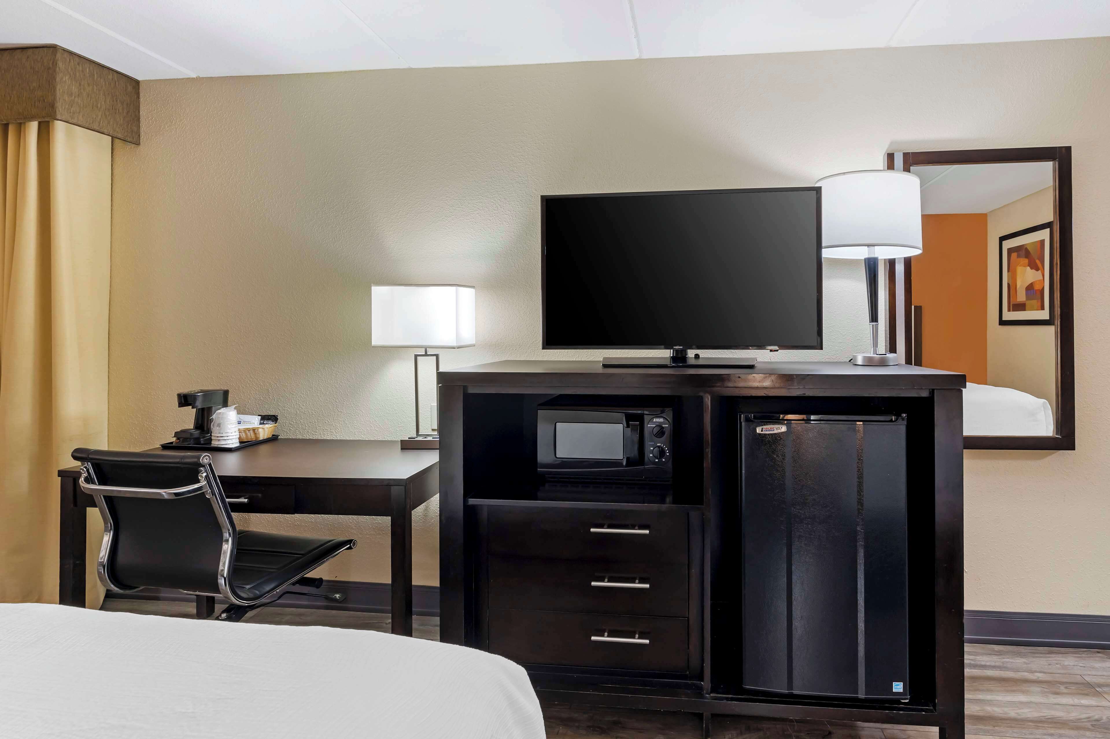 standard room, 2 queen beds, non smoking, refrigerator & microwave (with sofa bed) | down duvets, select comfort beds, in-room safe, laptop workspace