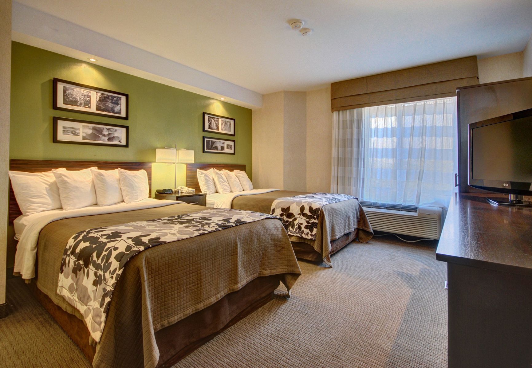 Pillowtop beds, in-room safe, desk, blackout drapes