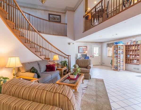 Sittområde i lobbyn