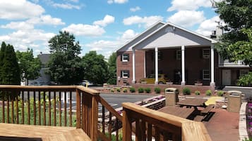 Vue depuis lâhĂ©bergement