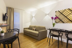 Huoneisto, 1 makuuhuone | Olohuone | Taulutelevisio