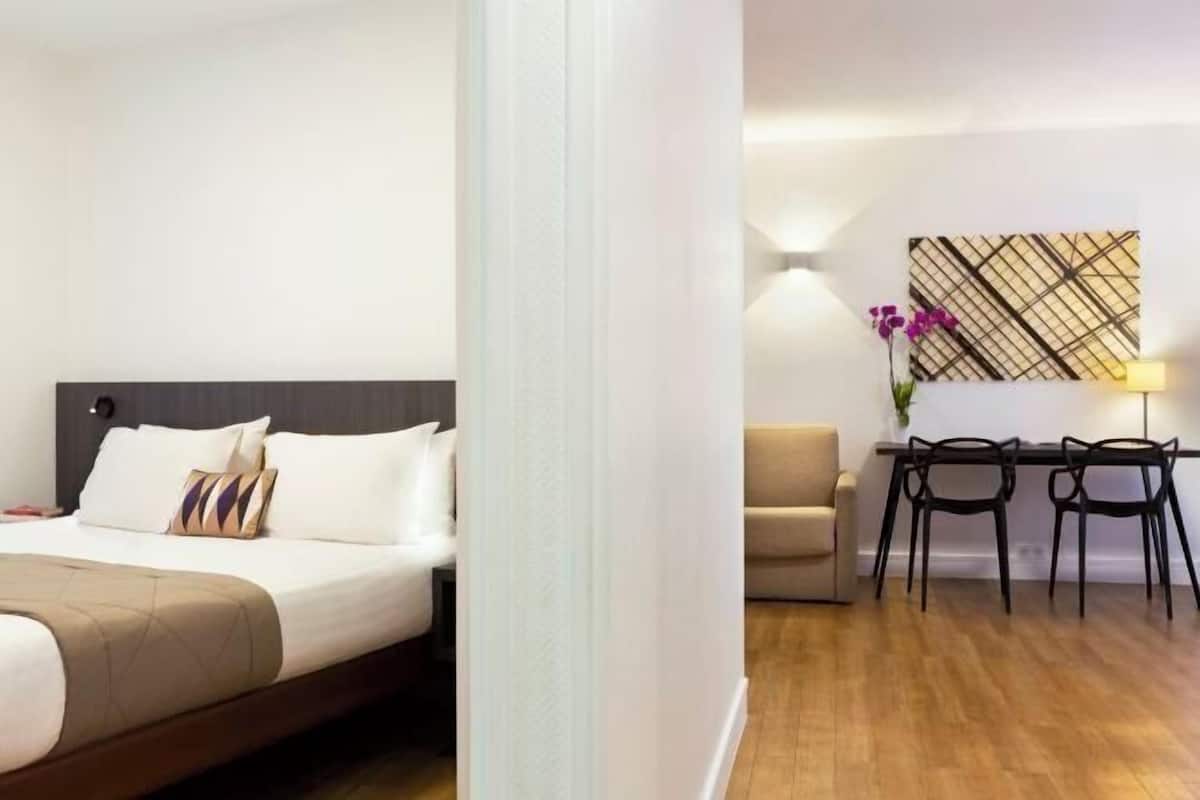 1 habitación y ropa de cama de alta calidad