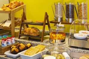 Daily buffet breakfast (EUR 18 per person)