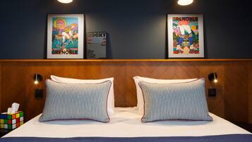 Coffres-forts dans les chambres, bureau, rideaux occultants