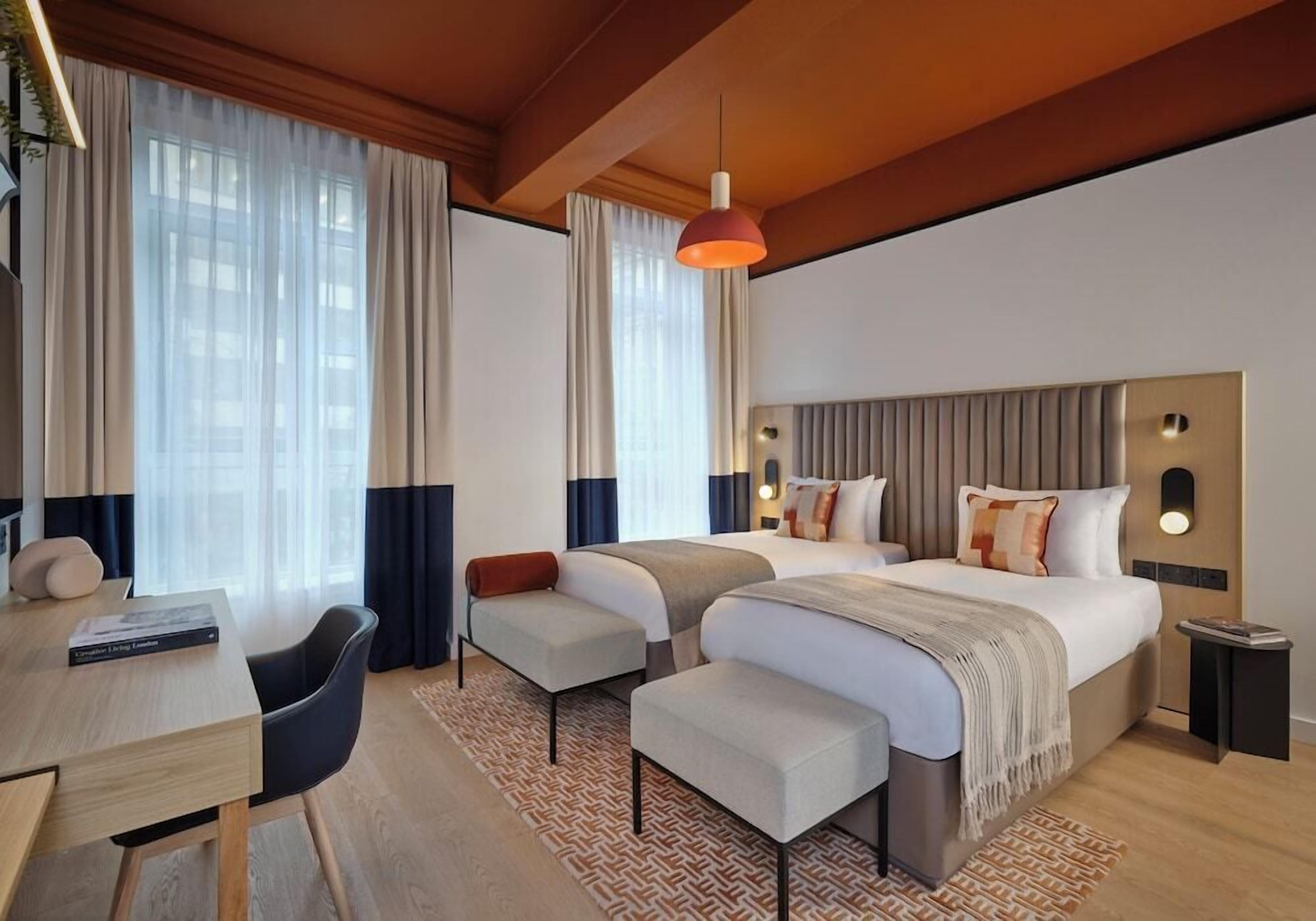 In-room safe, desk, blackout curtains, soundproofing