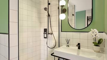Executive Apartment, 1 Double Bed with Sofa bed (1-Bedroom Apartment Executive) | Bathroom | Shower, rainfall showerhead, free toiletries, hair dryer