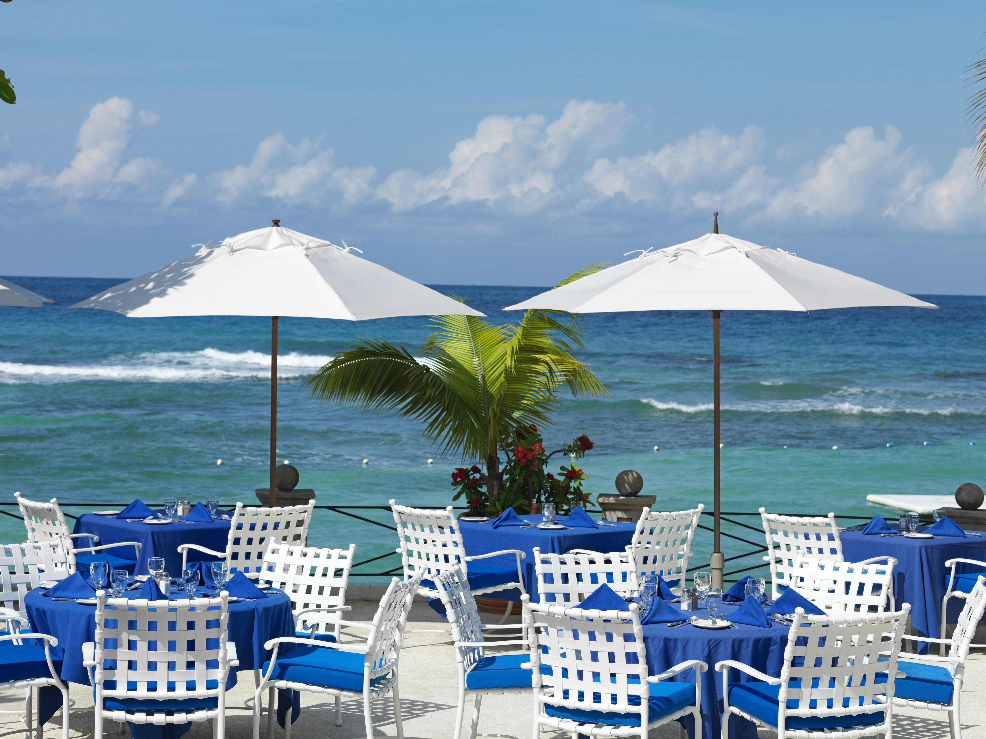 breakfast, lunch, dinner served; international cuisine, beach views