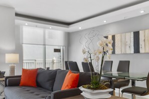 Luxury Penthouse, 2 Bedrooms | Living area - Fortune House Hotel Suites (Miami)