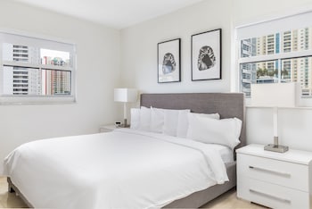 In-room safe, individually decorated, individually furnished at Fortune House Hotel Suites