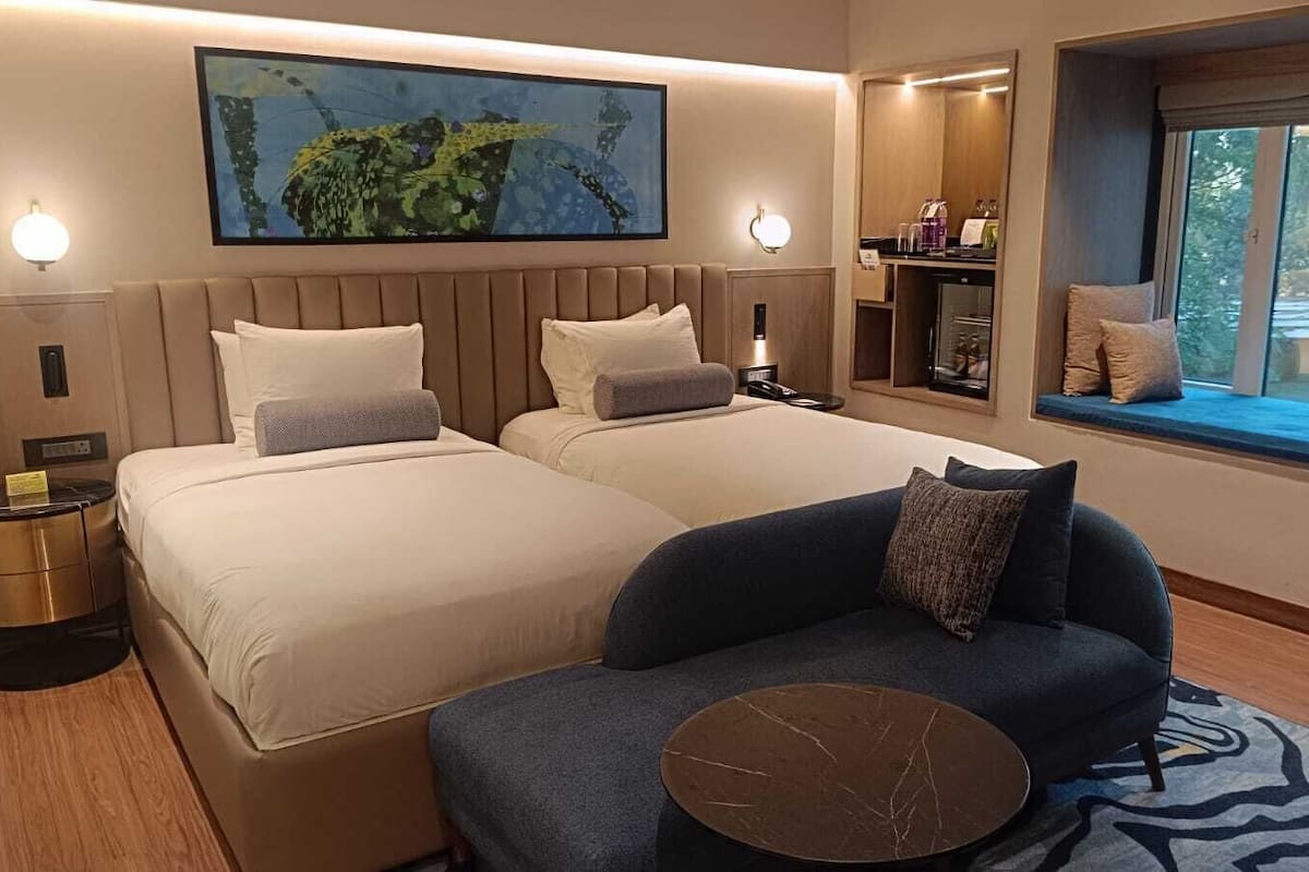 Premium bedding, memory foam beds, minibar, in-room safe