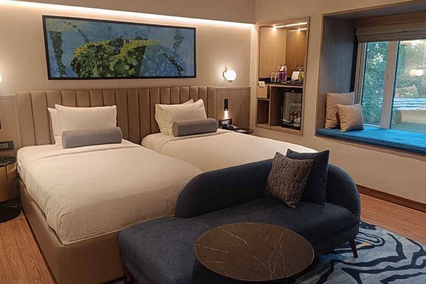 Premium bedding, memory foam beds, minibar, in-room safe