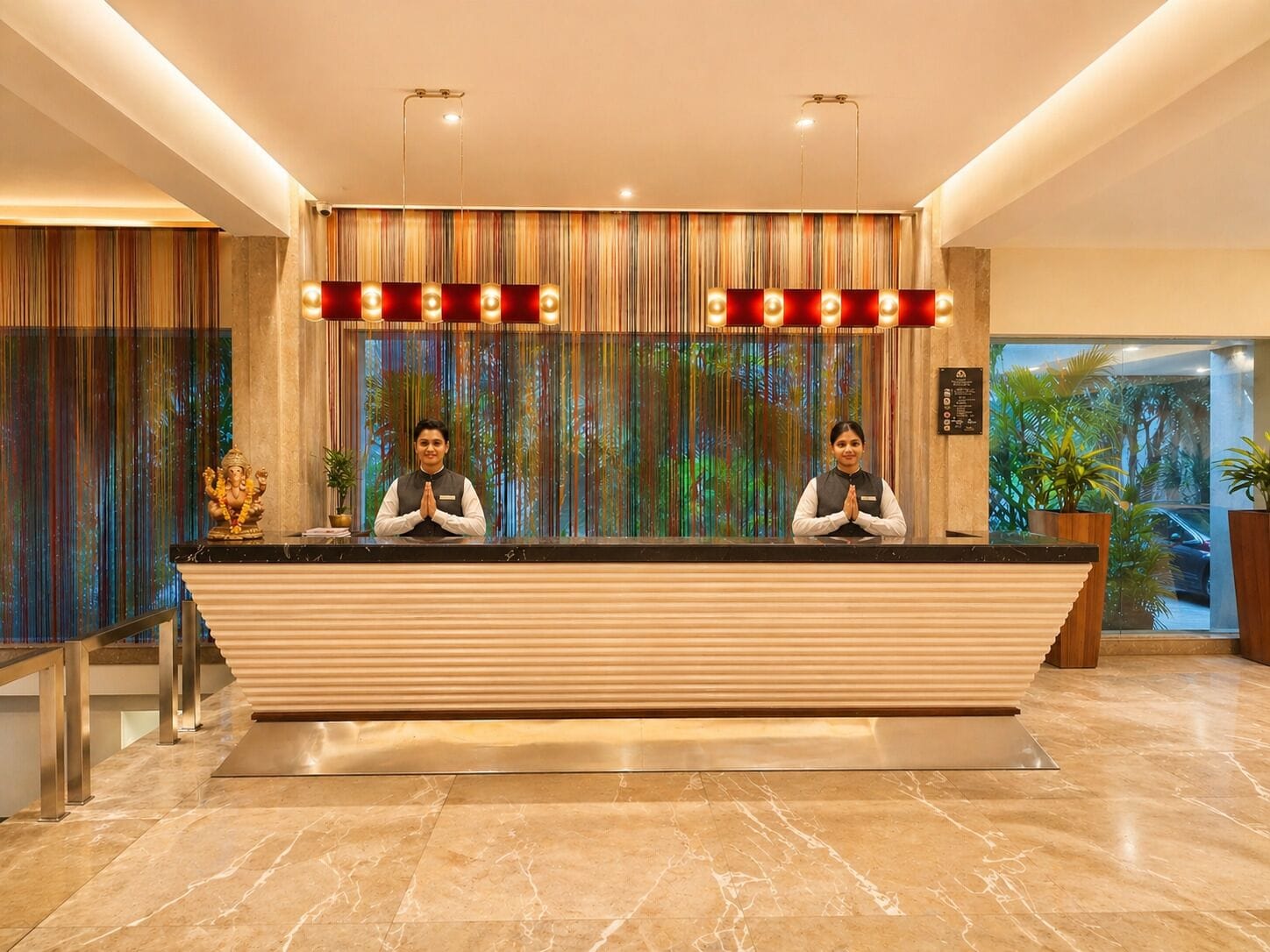 Interior entrance